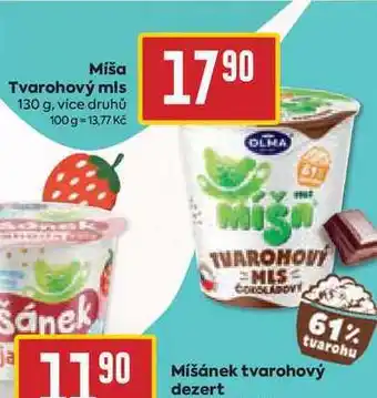 Billa Miša Tvarohový mls 130 g nabídka