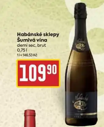Billa Habánské sklepy Šumivá vína demi sec, brut 0,75l nabídka