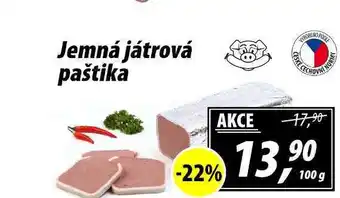 ZEMAN Jemná játrová paštika, 100 g nabídka