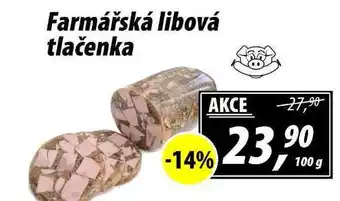 ZEMAN Farmářská libová tlačenka, 100 g nabídka
