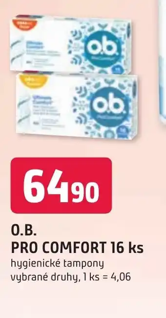 Trefa O.B. PRO COMFORT 16 ks nabídka