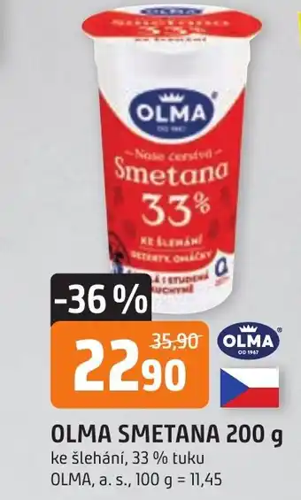Trefa OLMA SMETANA 200 g nabídka