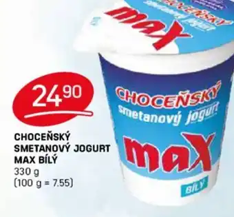 Flop CHOCEŇSKÝ SMETANOVÝ JOGURT MAX BÍLÝ 330 g nabídka