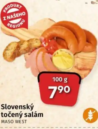 Coop Slovenský točený salám nabídka