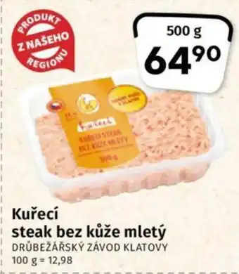Coop Kuřecí steak bez kůže mletý nabídka
