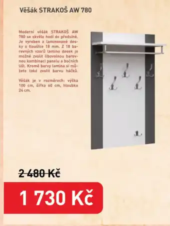 Věšák STRAKOŠ AW 780