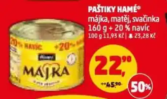 Penny Market PAŠTIKY HAMÉ nabídka