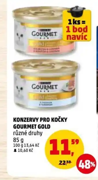 Penny Market KONZERVY PRO KOČKY GOURMET GOLD nabídka
