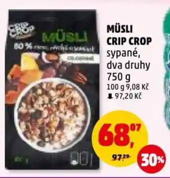 Penny Market MÜSLI CRIP CROP nabídka