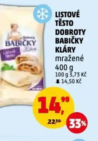 Penny Market LISTOVÉ TĚSTO DOBROTY BABIČKY KLÁRY nabídka