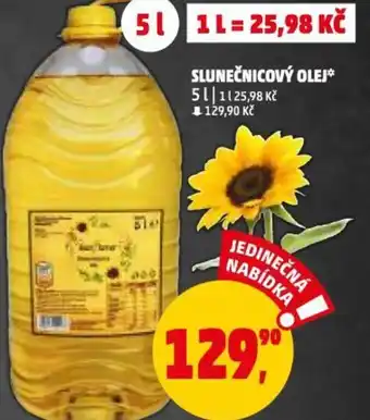 Penny Market SLUNEČNICOVÝ OLEJ* 5L nabídka