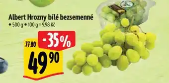 Albert Albert Hrozny bílé bezsemenné nabídka