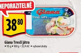 Albert Giana Tresčí játra nabídka