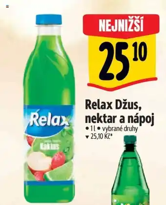 Albert Relax Džus, nektar a nápoj nabídka
