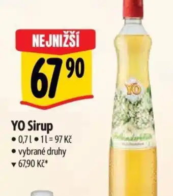 Albert YO Sirup nabídka