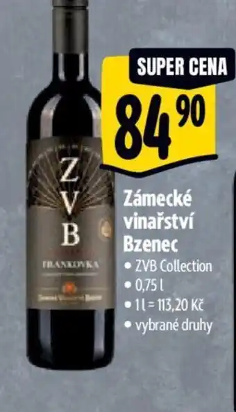 Albert Zámecké vinařství Bzenec nabídka