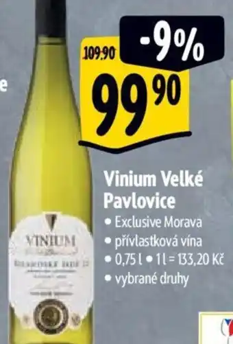Albert Vinium Velké Pavlovice nabídka