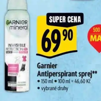 Albert Garnier Antiperspirant sprej nabídka