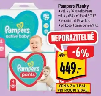 Albert Pampers Plenky nabídka