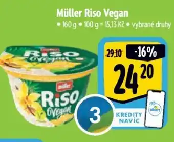 Albert Müller Riso Vegan nabídka