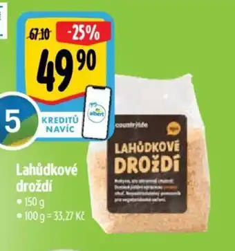 Albert Lahůdkové droždí nabídka