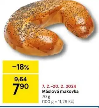 Tesco Máslová makovka 70 g nabídka