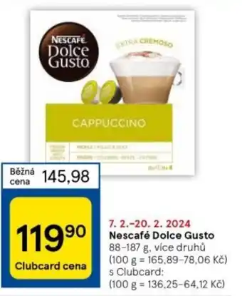 Tesco Nescafé Dolce Gusto nabídka