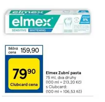 Tesco Elmex Zubní pasta nabídka
