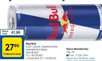 Tesco Red Bull nabídka