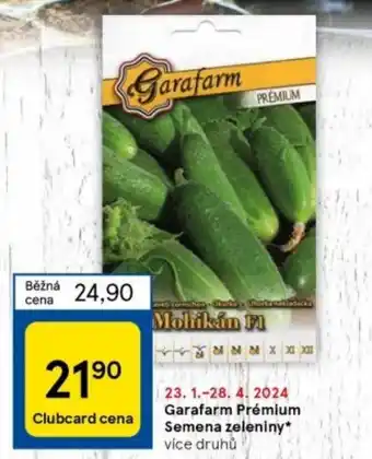 Tesco Garafarm Prémium Semena zeleniny nabídka