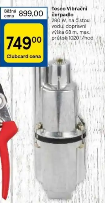 Tesco Tesco Vibrační čerpadlo nabídka