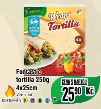 Tamda Foods Funtastic tortilla 250g 4x25cm nabídka