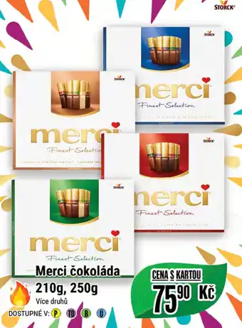 Tamda Foods Merci čokoláda 210g, 250g nabídka