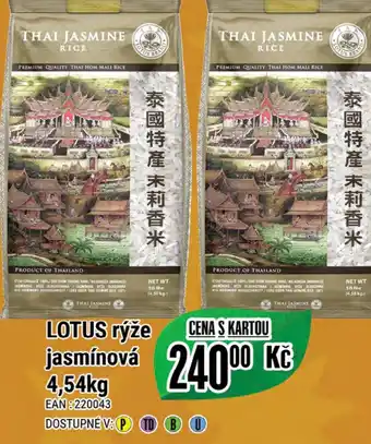 Tamda Foods LOTUS rýže jasmínová 4,54kg nabídka