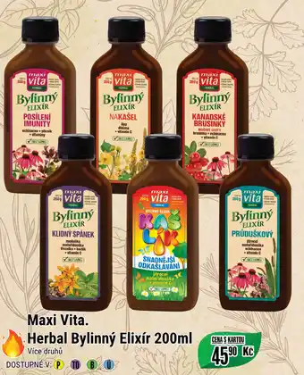 Tamda Foods Maxi Vita. Herbal Bylinný Elixír 200ml nabídka