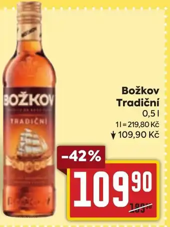 Billa Božkov Tradiční 0,5L nabídka