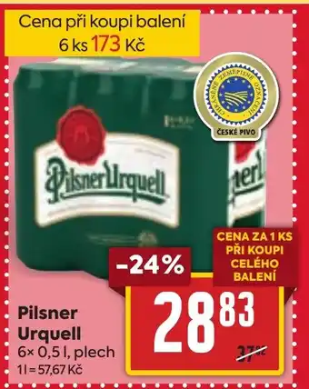 Billa Pilsner Urquell nabídka