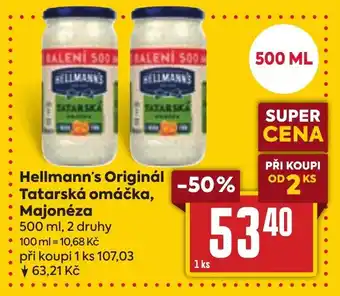 Billa Hellmann's Originál Tatarská omáčka, Majonéza nabídka