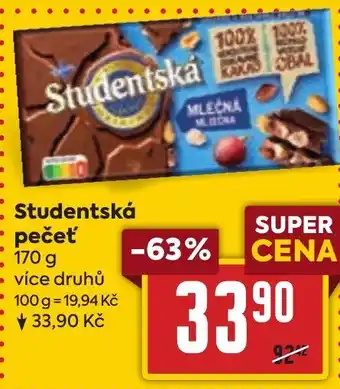 Billa Studentská pečeť nabídka