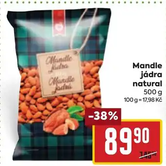Billa Mandle jádra natural nabídka