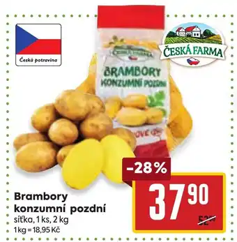 Billa Brambory konzumní pozdní nabídka