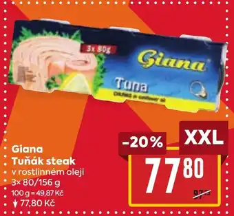 Billa Giana Tuňák steak nabídka