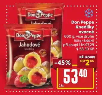 Billa Don Peppe Knedlíky ovocné nabídka