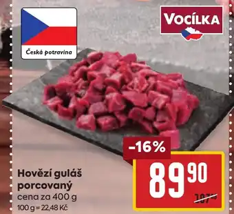 Billa Hovězí guláš porcovaný nabídka