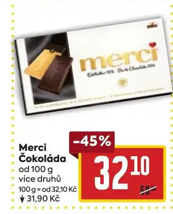 Billa Merci Čokoláda nabídka