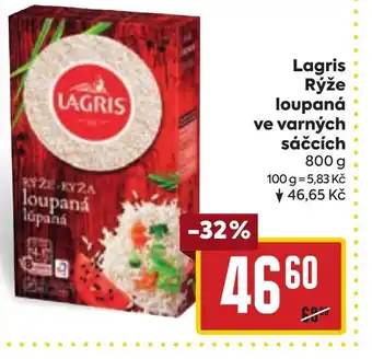 Billa Lagris Rýže loupaná ve varných sáčcích nabídka