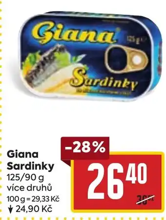 Billa Giana Sardinky nabídka