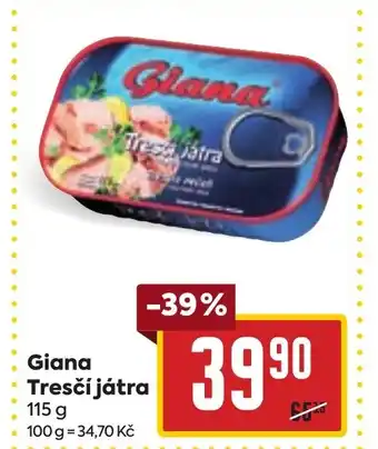 Billa Giana Tresčí játra nabídka