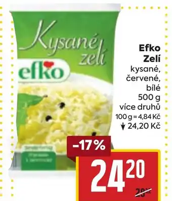 Billa Efko Zelí nabídka