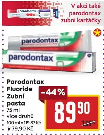 Billa Parodontax Fluoride Zubní pasta nabídka